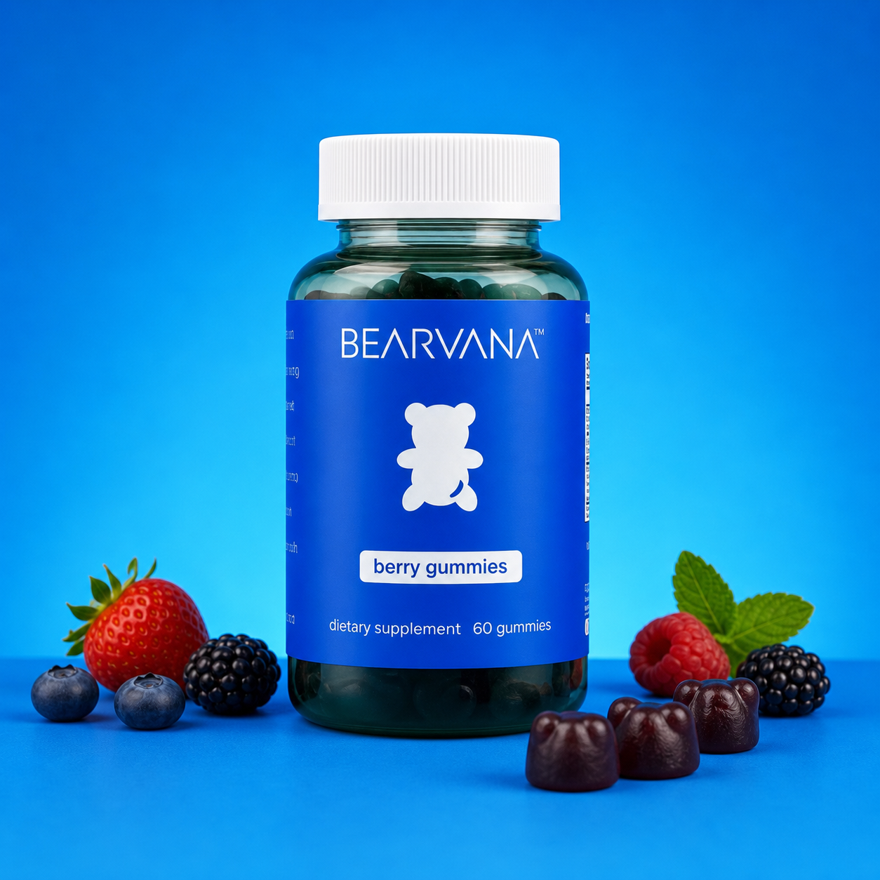 BEARVANA Women's Wellness Gummies – Berry Flavor, 60 Count