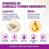Force Factor Hair Growth Accelerator with Lustriva® + Biotin – Mixed Berry | 60 Soft Chews