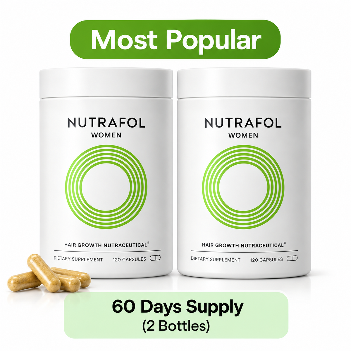Nutrafol Women Hair Growth Nutraceutical – 120 Capsules