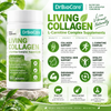 DrBioCare Living Collagen + L-Carnitine Complex – Bovine Collagen, Biotin, Hyaluronic Acid & CoQ10 | 60 Capsules