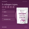 Micro Ingredients Multi Collagen Peptides Powder – 5 Types + Biotin, Vitamin C & Hyaluronic Acid | 1 lb