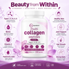 Micro Ingredients Multi Collagen Peptides Complex – 5 Types I, II, III, V & X with Biotin, Vitamin C & Hyaluronic Acid | 240 Capsules