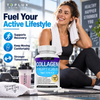 TOPLUX Nutrition Collagen Peptides 1800mg – 5 Types I, II, III, V & X | 90 Capsules