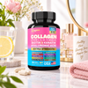Zoyava Cosmic Collagen 14-in-1 – Multi Collagen Types I, II, III, V & X with Biotin, Keratin & Hyaluronic Acid | 90 Capsules
