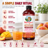 MaryRuth’s Liquid Morning Multivitamin + Hair Growth with Lustriva® – Peach Mango, Sugar Free | 30 fl oz