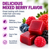 Force Factor Hair Growth Accelerator with Lustriva® + Biotin – Mixed Berry | 60 Soft Chews
