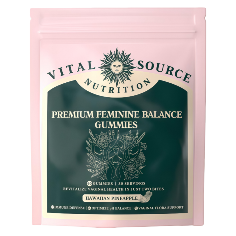 Vital Source Nutrition Feminine Balance Gummies – Hawaiian Pineapple, 60 Count