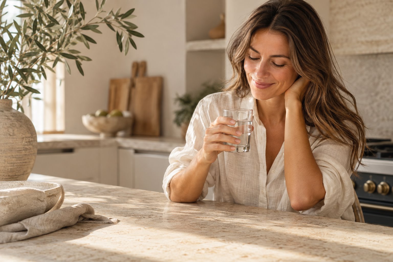 A quiet morning wellness routine at home